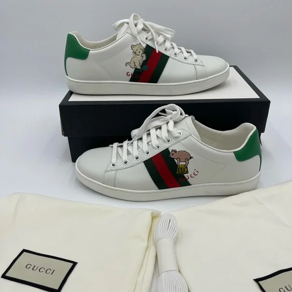 GUCCI グッチ エース キトゥン スニーカー 38 Gucci | Shoes | Gucci Ace Kitten Sneakers 385 | Poshmark